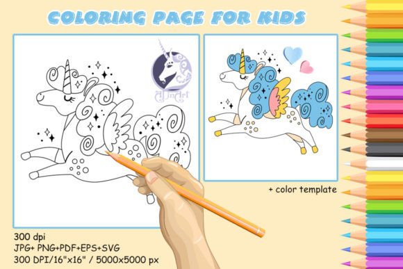 A Brand Designer's Review of the Magic Unicorn Graphics for Coloring Pages Amp