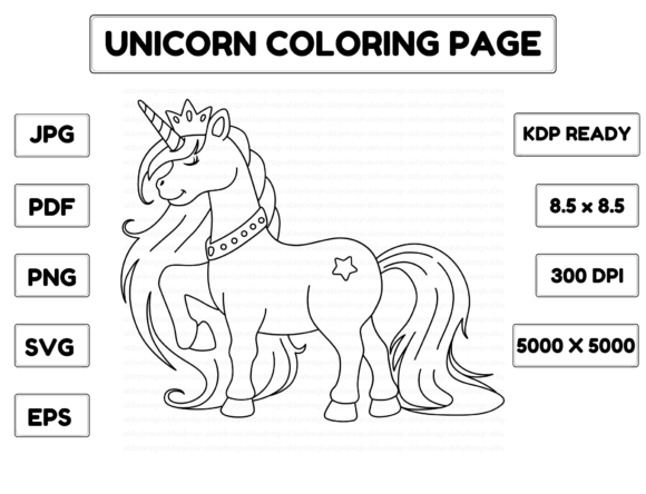 A Designer's Eye on the Unicorn Princess Coloring Page