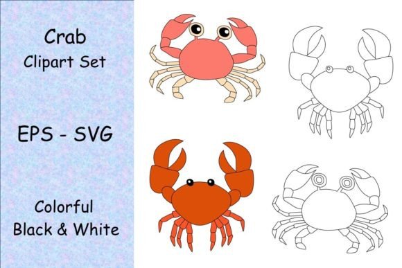 A Designer's Take on Crab Clipart for Embroidery Projects
