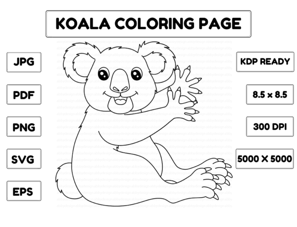 A Koala Graphic's Brand Potential for Coloring Pages & Graphics