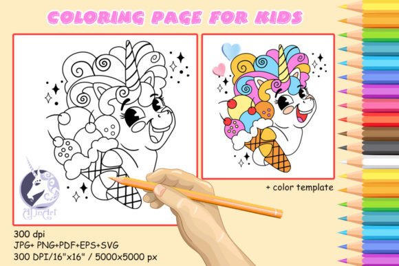 A Practical Review of the Magic Ice Cream Unicorn Coloring Graphic