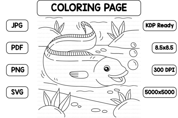A Real-World Review of an Eel Coloring Page Graphics Asset