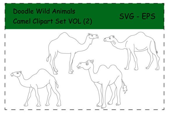 Camel Clipart Graphics for Your Crafting & Wildlife Designs