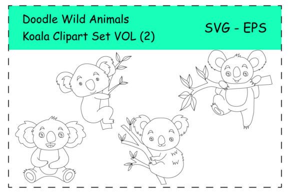 Cartoon Koala Graphics for Crafts & Digital Products