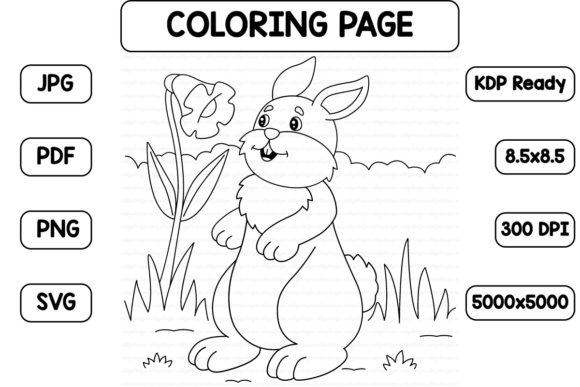 Crafting with Rabbit Graphics for Coloring Pages