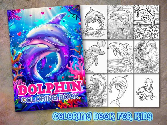 Dolphin Coloring Graphics: A Publisher's Visual Review