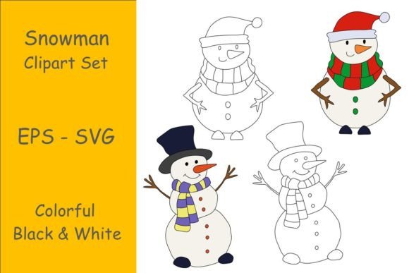 Graphics for Crafts: A Snowmen Clipart Review