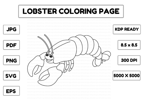Lobster Coloring Page: A Simple Graphic for Creative Projects